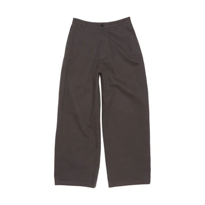 Acne Studios Relaxed Fit Zip Twill Pants Stone Black BK0630-DH2