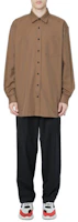 Lookbook Acne Studios Relaxed Long Sleeve Shirt Solid Beige Casual Wear BB0201