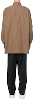 Shop Acne Studios Relaxed Long Sleeve Shirt Solid Beige Casual Wear BB0201