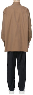 Acne Studios Relaxed Long Sleeve Shirt Solid Beige Casual Wear BB0201 Shop Acne Studios Relaxed Long Sleeve Shirt Solid Beige Casual Wear BB0201