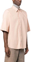 Shop Acne Studios 浅米色短袖衬衫 BB0527-AHT
