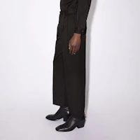 Lookbook Acne Studios 素黑寬鬆剪裁九分喇叭褲 BK0462-900