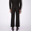 Purchase Acne Studios 纯黑色宽松剪裁微喇九分裤 BK0462-900