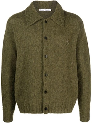 アクネ ストゥディオズ ソリッド ボタンアップ ニット カーディガン ディープグリーン B60294 Order アクネ ストゥディオズ ソリッド ボタンアップ ニット カーディガン ディープグリーン B60294