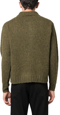 アクネ ストゥディオズ ソリッド ボタンアップ ニット カーディガン ディープグリーン B60294 Purchase アクネ ストゥディオズ ソリッド ボタンアップ ニット カーディガン ディープグリーン B60294