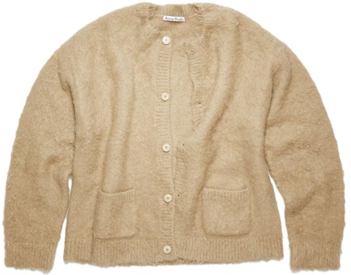 아크네 스튜디오 솔리드 버튼업 니트 가디건 카키. B60288-CQL Order 아크네 스튜디오 솔리드 버튼업 니트 가디건 카키. B60288-CQL