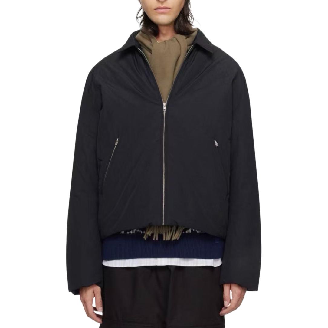 Acne Studios  Solid Color Button-Up Jacket Black Long Sleeve B90737-900