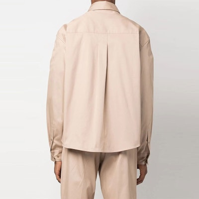 Acne Studios Solid Color Collared Shirt BB0462-AEK Shop Acne Studios Solid Color Collared Shirt BB0462-AEK