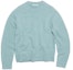 Buy Acne Studios Solid Color Crewneck Pullover Sweater Blue. B60278-AAO