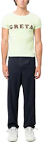 Sizing Acne Studios 素色直筒彈性腰休閒長褲 BK0553-BG3