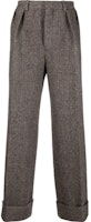 Acne Studios Solid High-Waisted Loose Straight-Leg Casual Pants. BK0463-990 Acne Studios Solid High-Waisted Loose Straight-Leg Casual Pants. BK0463-990