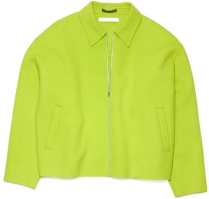 Acne Studios Chaqueta Casual de Lana Verde Lima Sólido. B90629-ABE Order Acne Studios Chaqueta Casual de Lana Verde Lima Sólido. B90629-ABE