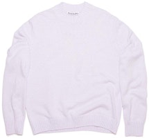 Acne Studios SS22 Solid Color Crewneck Long Sleeve Sweater Light Purple. B60178-ADH Acne Studios SS22 Solid Color Crewneck Long Sleeve Sweater Light Purple. B60178-ADH