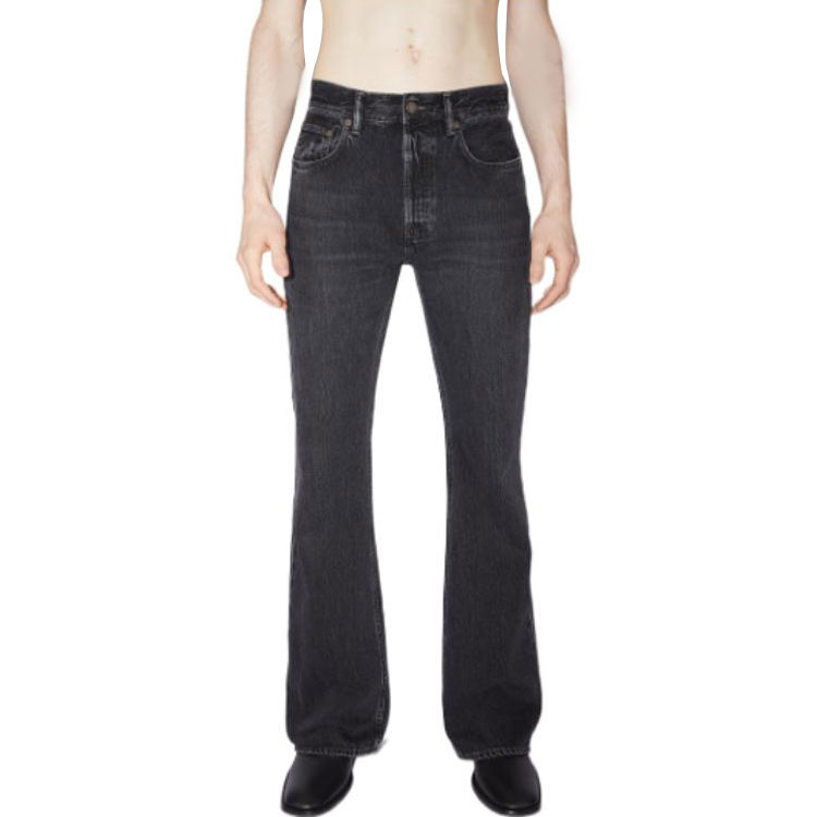 Lookbook Acne Studios  Straight-Leg Wide Black Jeans B00294-900