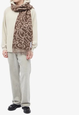 Acne Studios 流苏装饰羊毛围巾 棕色 CA0279AFQ Shop Acne Studios 流苏装饰羊毛围巾 棕色 CA0279AFQ