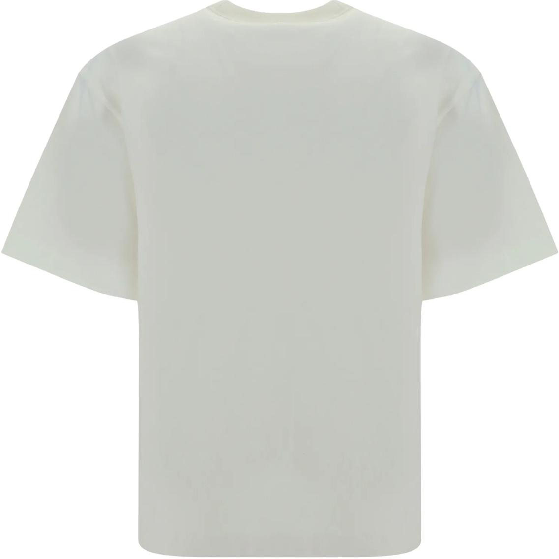 Lookbook Acne Studios  White Crewneck Logo Embroidered Slim-Fit T-Shirt. CL0274-183