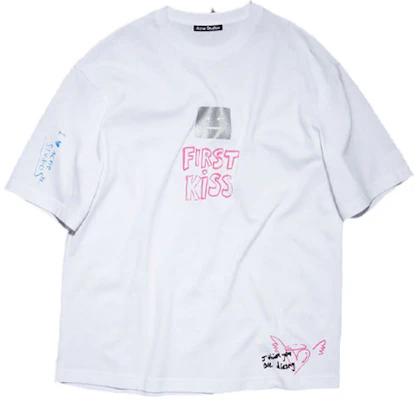 Acne Studios 白色寬鬆版型印字圓領T恤。 FA-UX-TSHI000226 Buy Acne Studios 白色寬鬆版型印字圓領T恤。 FA-UX-TSHI000226