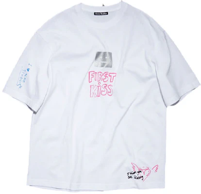 Acne Studios 白色寬鬆版型印字圓領T恤。 FA-UX-TSHI000226 Order Acne Studios 白色寬鬆版型印字圓領T恤。 FA-UX-TSHI000226