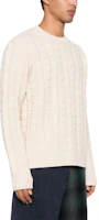 Purchase Acne Studios White Plain Loose Fit Crewneck Pullover Sweater. POIZON240717479