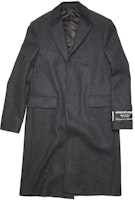 Acne Studios Wool Long Coat Dark Grey Retro Style B90724-W30 Acne Studios Wool Long Coat Dark Grey Retro Style B90724-W30