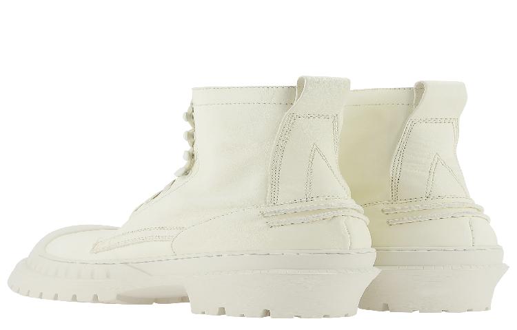 Acne Studios adidas Leather Military Boots 'Pale Yellow/White' 圖 4