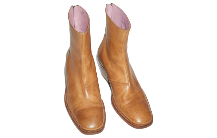 Acne Studios Ankle Boot 'Beige Leather Zip' 圖 3