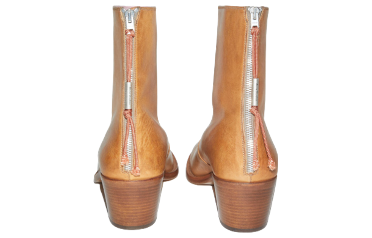 Acne Studios Ankle Boot 'Beige Leather Zip' 圖 4