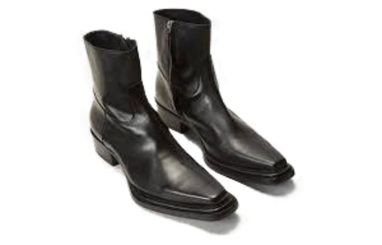 Acne Studios Ankle Boot 'Black Calfskin CMFT' 圖 4