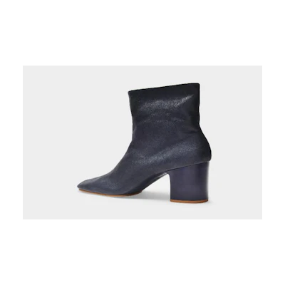 Acne Studios Ankle Boots 'Bathy Grain Blue Leather'