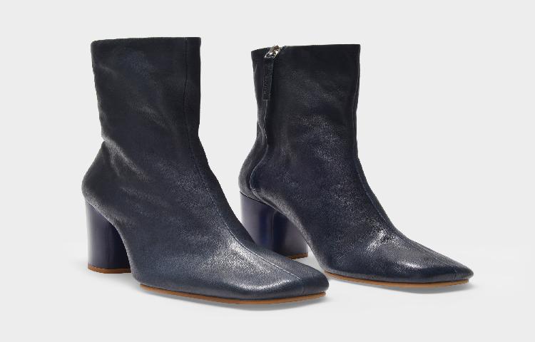 Acne Studios Ankle Boots 'Bathy Grain Blue Leather' 圖 34