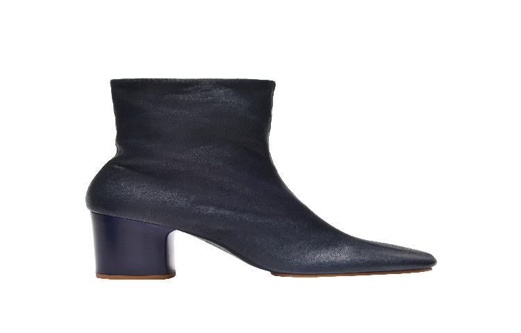 Acne Studios Ankle Boots 'Bathy Grain Blue Leather' 圖 4