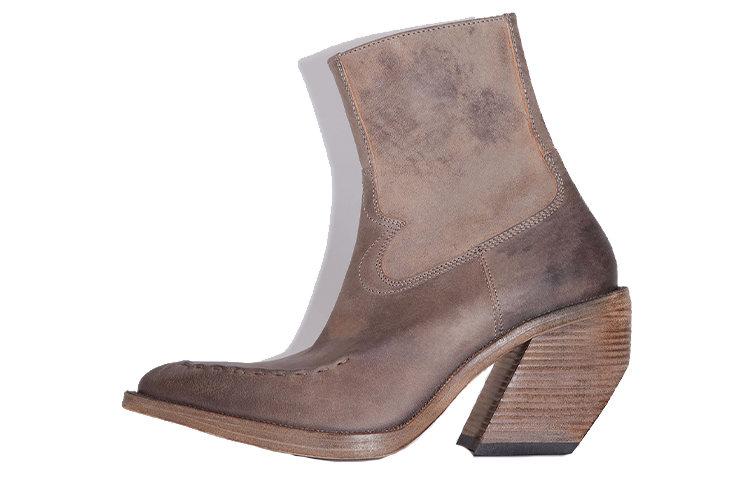 Buy Boot Kulit Buku Lali Acne Studios 'Kelabu Coklat' BD0181-AA5