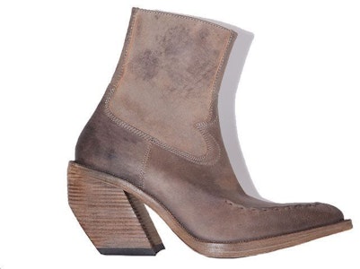 Acne Studios Sepatu Boots Kulit Pendek 'Abu Coklat' BD0181-AA5 Order Acne Studios Sepatu Boots Kulit Pendek 'Abu Coklat' BD0181-AA5