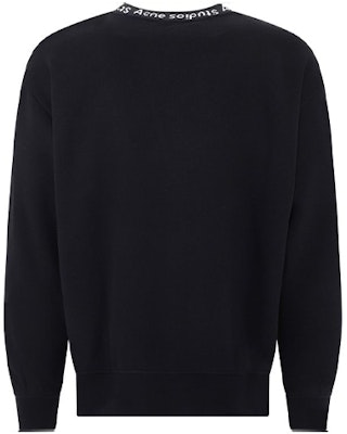 Acne Studios Black Cotton Crewneck Pullover Logo Sweatshirt. BI0078-BLACK Lookbook Acne Studios Black Cotton Crewneck Pullover Logo Sweatshirt. BI0078-BLACK