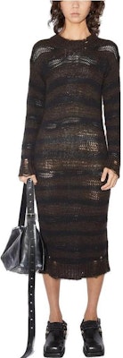 Acne Studios 黑色破壞條紋針織長袖連身裙 A20575-DF5 Lookbook Acne Studios 黑色破壞條紋針織長袖連身裙 A20575-DF5