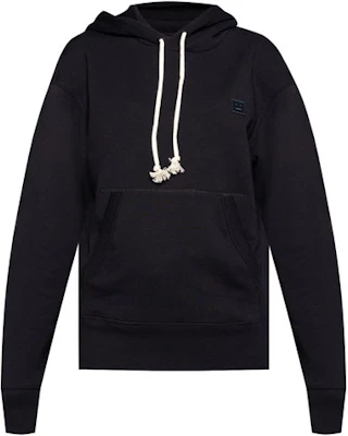 Acne Studios 黑色刺绣笑脸抽绳连帽衫 男女同款. CI0075-900 Order Acne Studios 黑色刺绣笑脸抽绳连帽衫 男女同款. CI0075-900