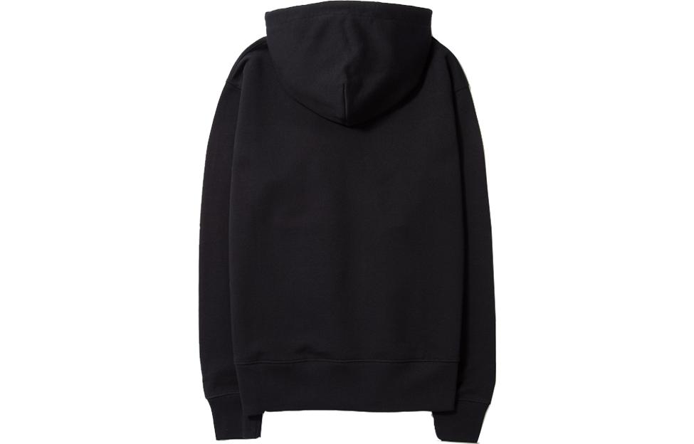 Acne Studios Black Embroidered Face Drawstring Hoodie Unisex. CI0075-900 圖 3