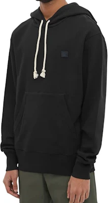 Acne Studios 黑色刺绣笑脸抽绳连帽衫 男女同款. CI0075-900 Details for Acne Studios 黑色刺绣笑脸抽绳连帽衫 男女同款. CI0075-900