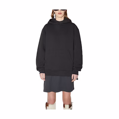 Acne Studios Black Hoodie with Back Graphic Print BI0147-900