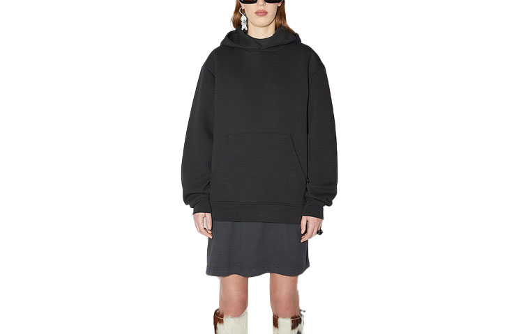 Order Acne Studios Black Hoodie with Back Graphic Print BI0147-900