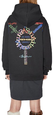 Acne Studios Black Hoodie with Back Graphic Print BI0147-900 Lookbook Acne Studios Black Hoodie with Back Graphic Print BI0147-900