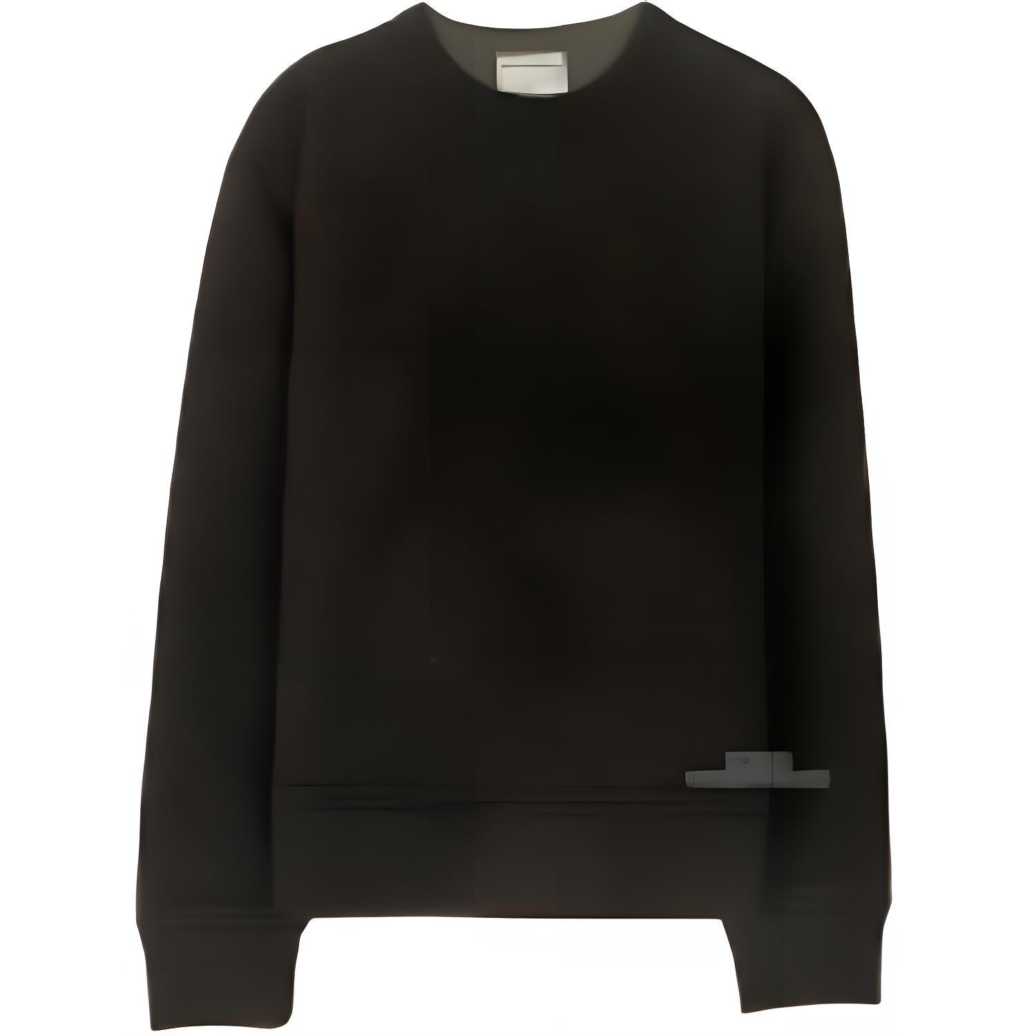 Acne Studios Black Oversized Crewneck Sweatshirt Long Sleeve Pullover BI0055-900