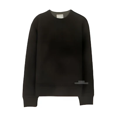 Acne Studios Black Oversized Crewneck Sweatshirt Long Sleeve Pullover BI0055-900
