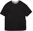 Lookbook 아크네 스튜디오 블랙 크루넥 반팔 티셔츠 BL0221-BLACK