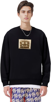 アクネ ストゥディオズ 黒セーター メタルロゴ付 CI0068-900 Purchase アクネ ストゥディオズ 黒セーター メタルロゴ付 CI0068-900