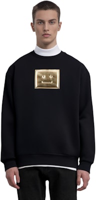 アクネ ストゥディオズ 黒セーター メタルロゴ付 CI0068-900 Cheap アクネ ストゥディオズ 黒セーター メタルロゴ付 CI0068-900