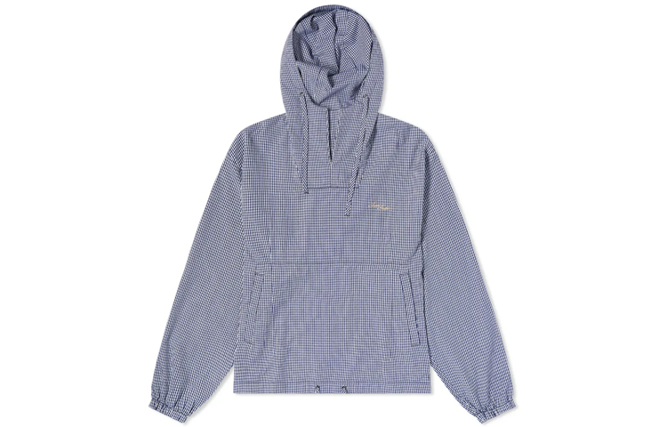 Acne Studios Blue Checkered Pullover Sweatshirt B90524-NAVYGREEN