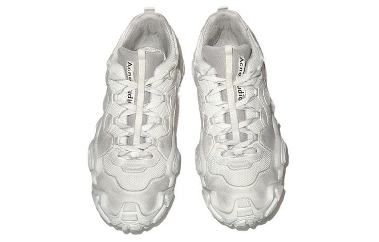 Lookbook Acne Studios Bolzter Tumbled '白色' 运动鞋 BD0131-100