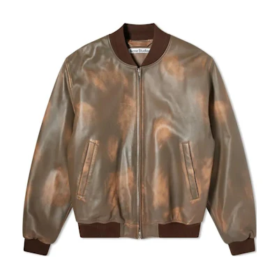 Acne Studios Brown Colorblock Varsity Bomber Jacket B70139-BPH