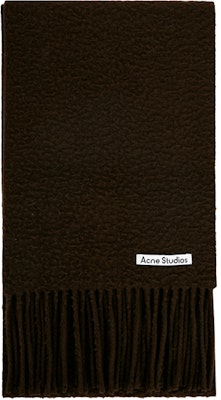 Acne Studios Selendang Lelaki Coklat Wool dengan Huruf Solid CA0283AA5 Buy Acne Studios Selendang Lelaki Coklat Wool dengan Huruf Solid CA0283AA5